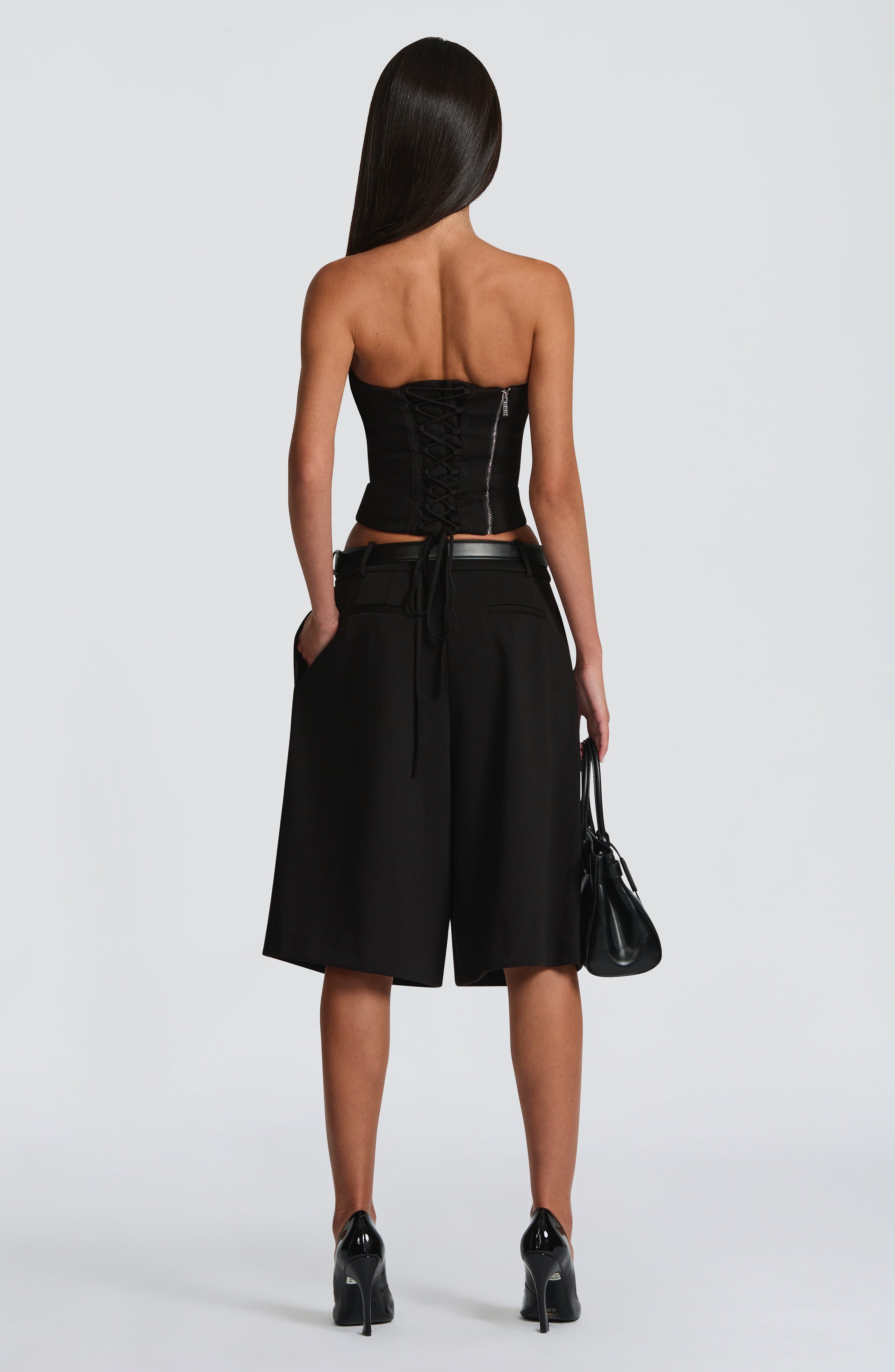 Ausra Bermuda Shorts - Black
