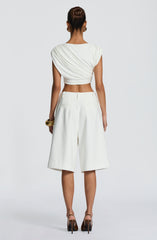 Ausra Bermuda Shorts - Ivory