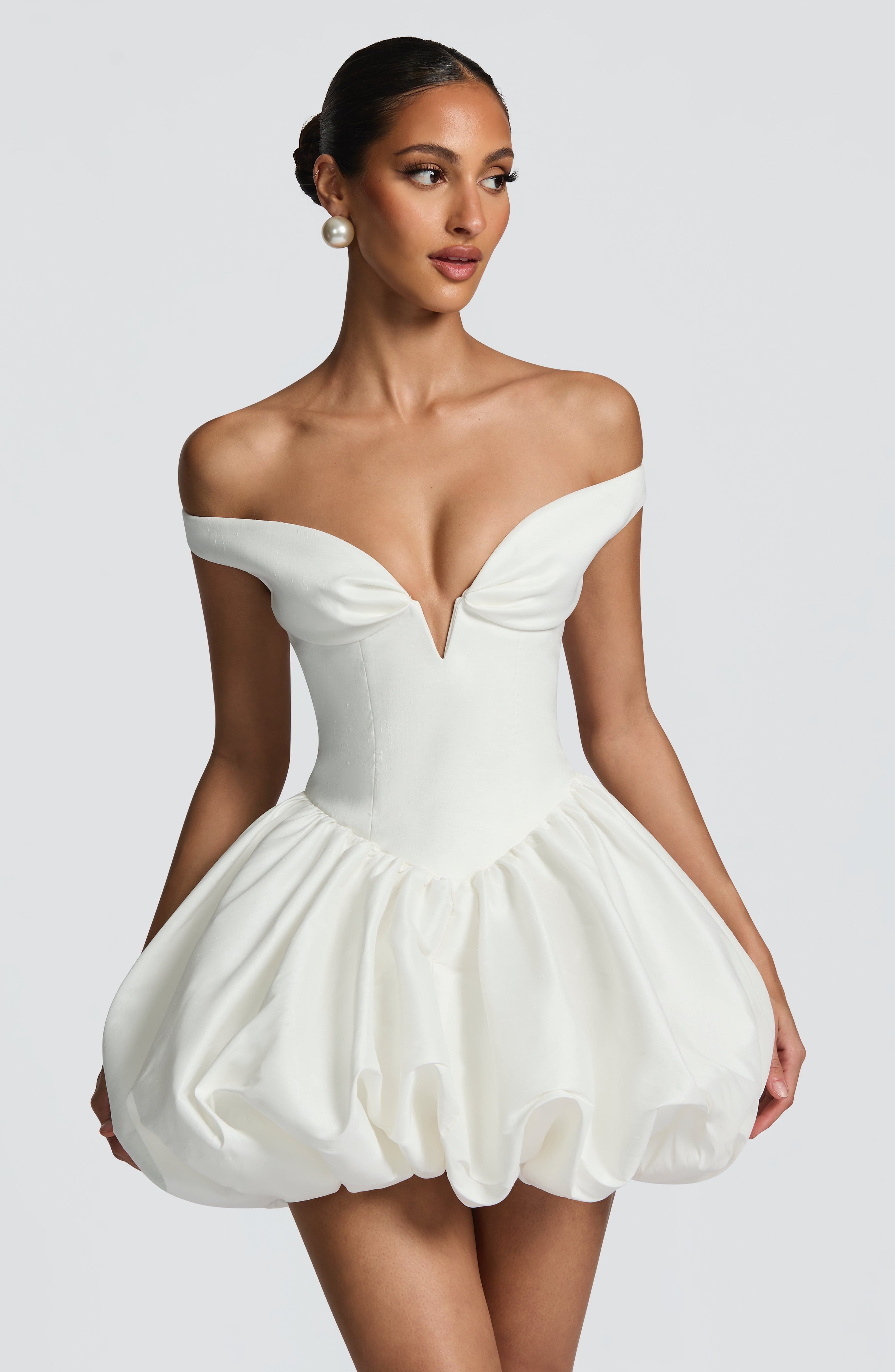Eileen Mini Dress - Ivory
