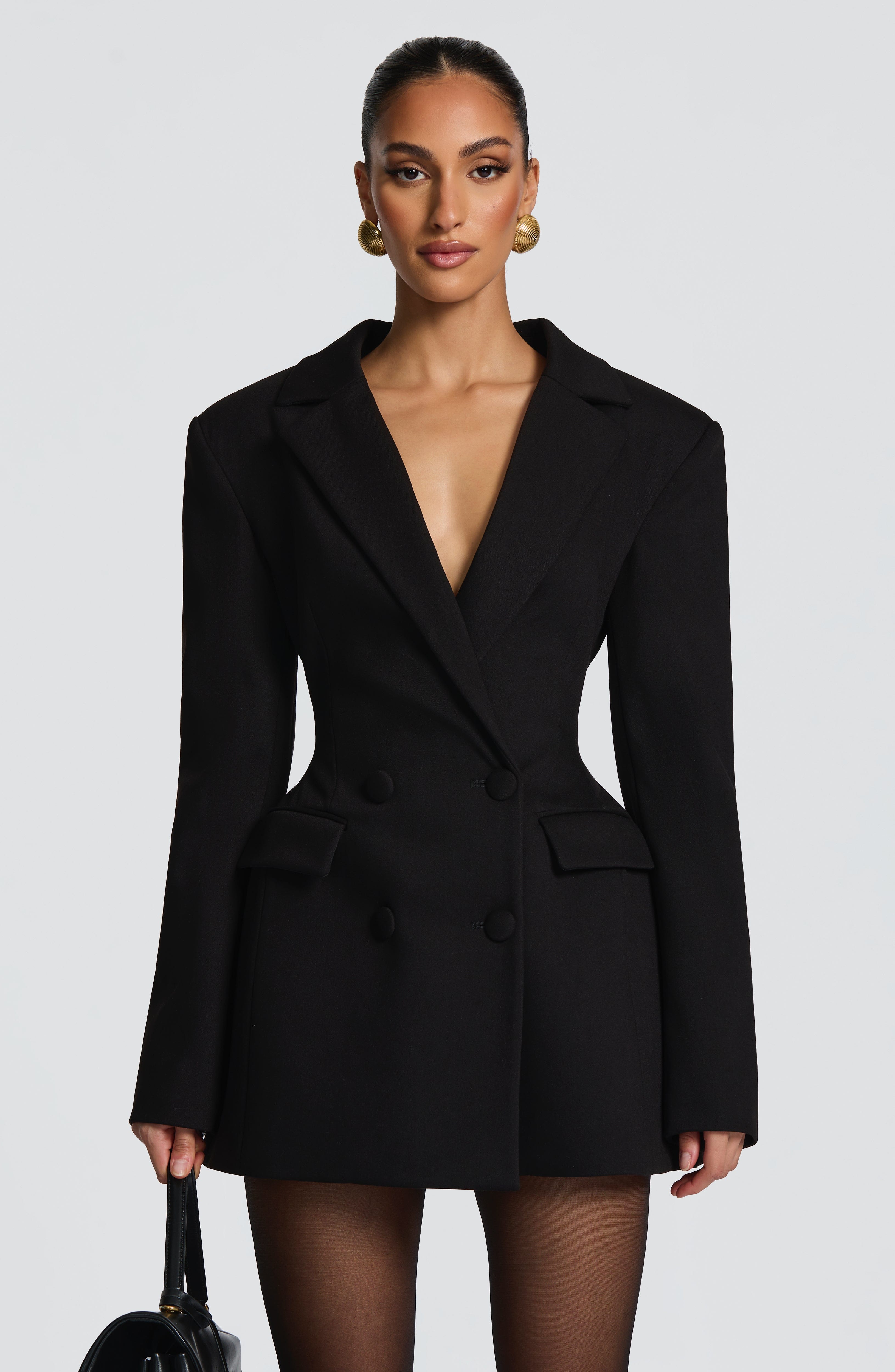 Elvira Mini Dress - Black